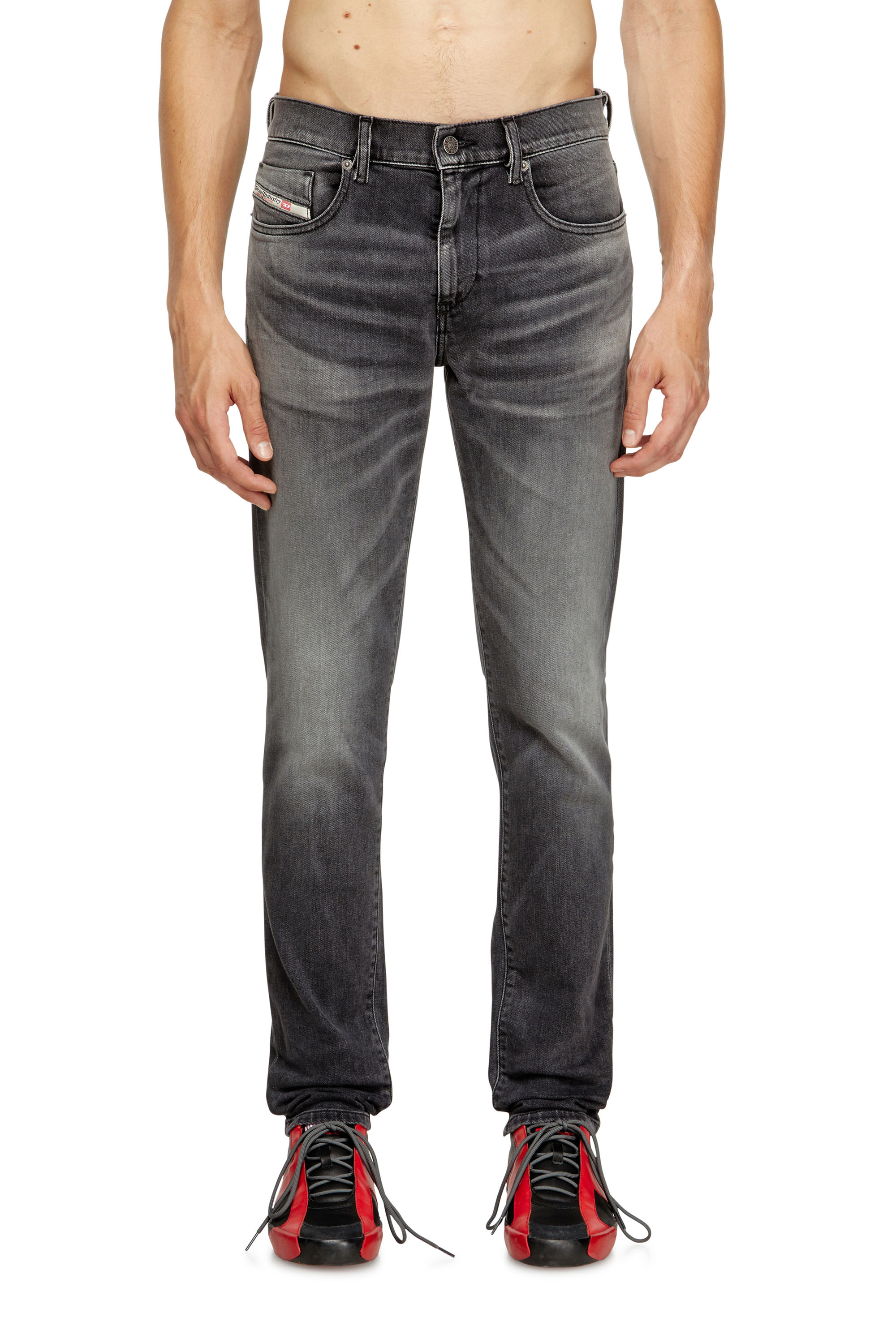 Diesel - Man's Slim Jeans 2019 D-Strukt 09J52, Black/Dark grey - 1